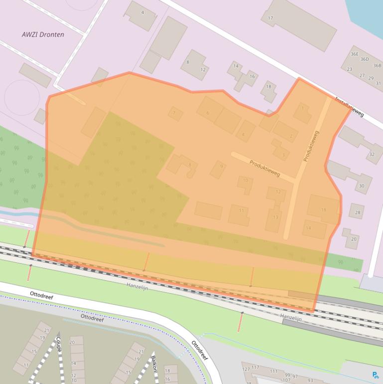 Kaart van postcodegebied 8251KE.