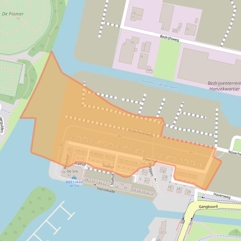 Kaart van postcodegebied 8251KG.