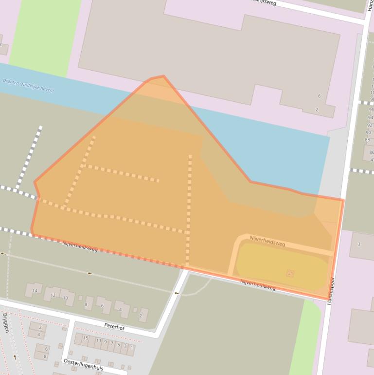 Kaart van postcodegebied 8251KJ.