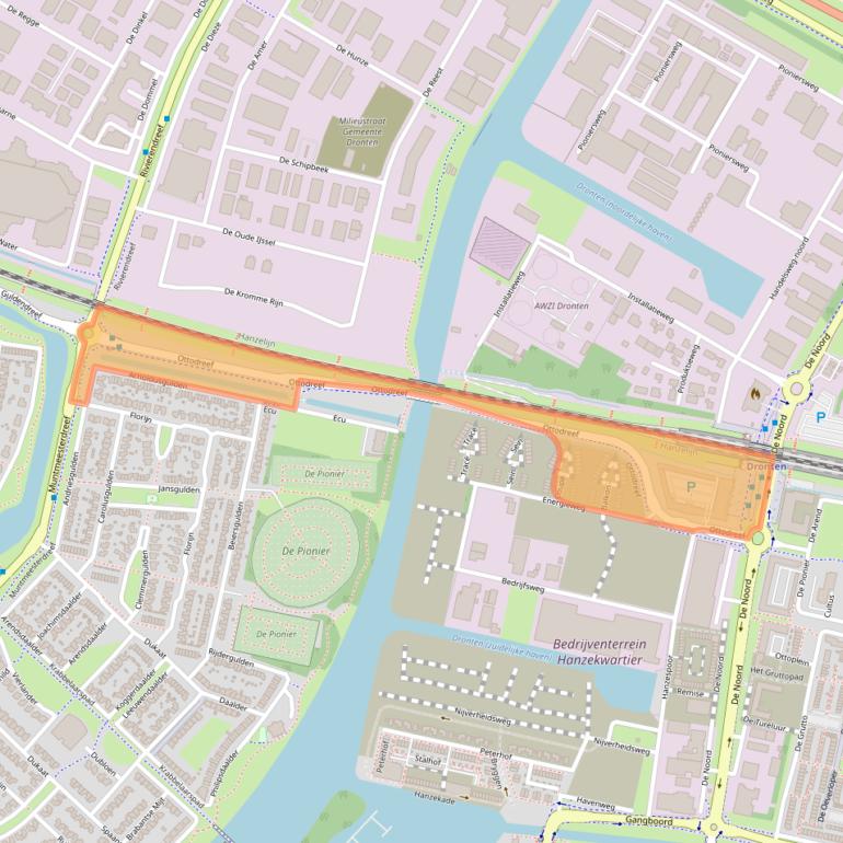 Kaart van postcodegebied 8251KX.