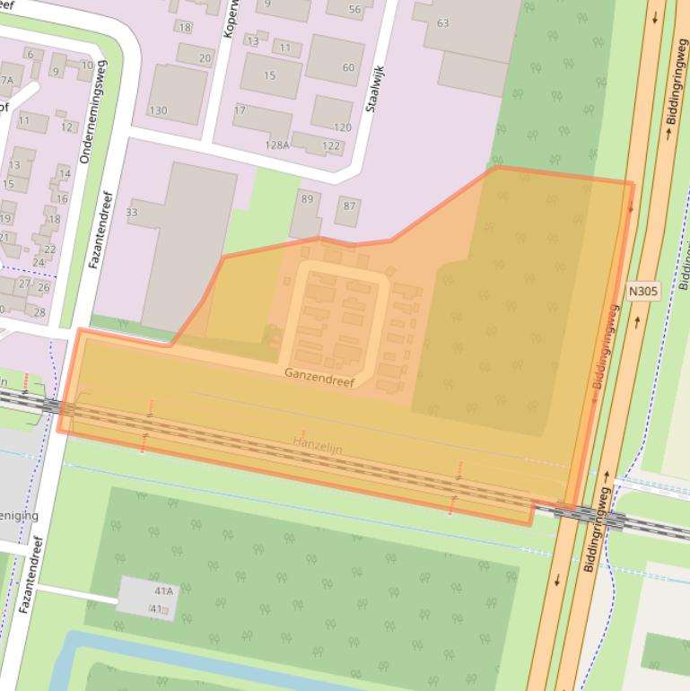 Kaart van postcodegebied 8251KZ.