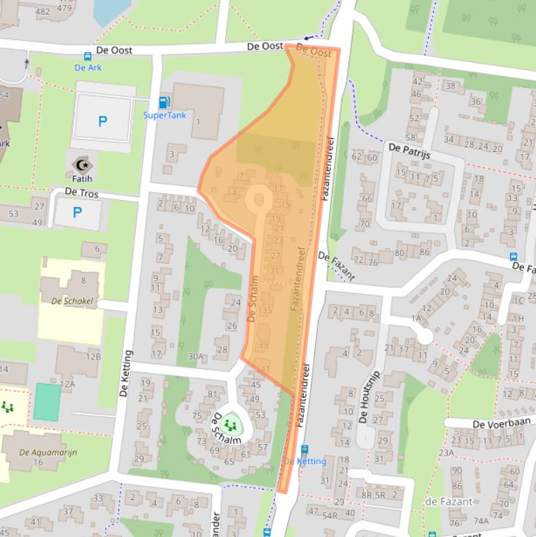 Kaart van postcodegebied 8251LB.