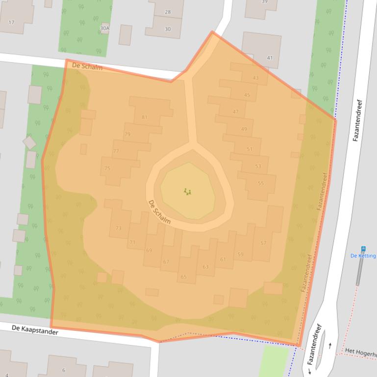 Kaart van postcodegebied 8251LC.