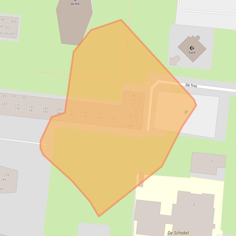 Kaart van postcodegebied 8251LG.