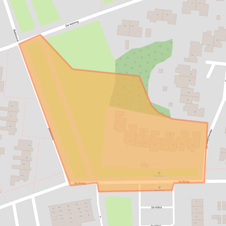 Kaart van postcodegebied 8251LJ.