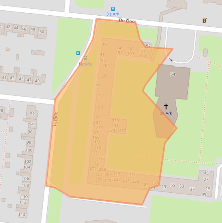 Kaart van postcodegebied 8251LL.