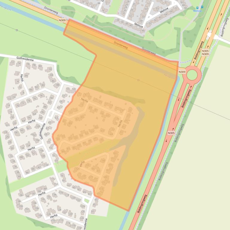 Kaart van postcodegebied 8251NR.