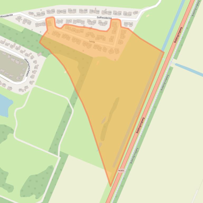 Kaart van postcodegebied 8251NT.