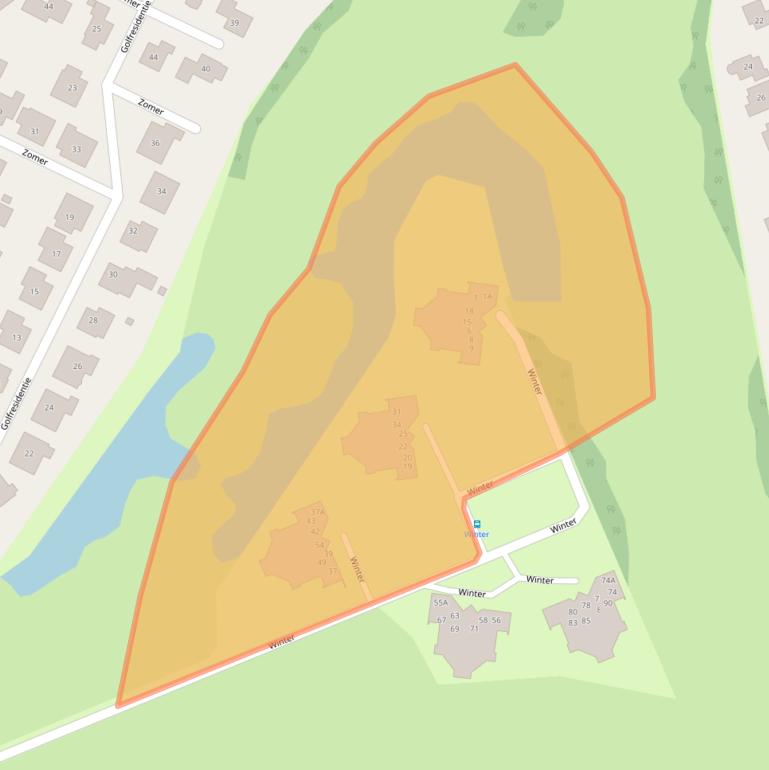 Kaart van postcodegebied 8251NV.