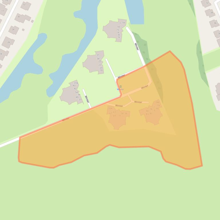 Kaart van postcodegebied 8251NW.