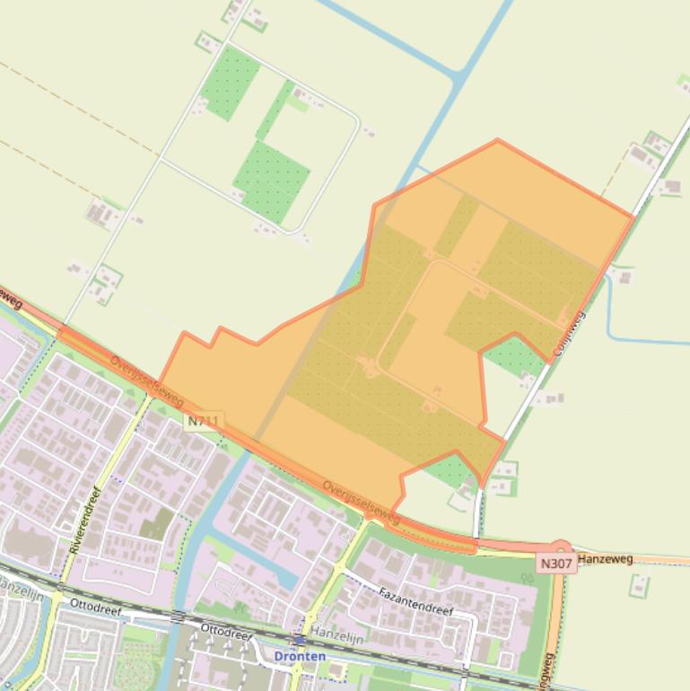 Kaart van postcodegebied 8251PG.