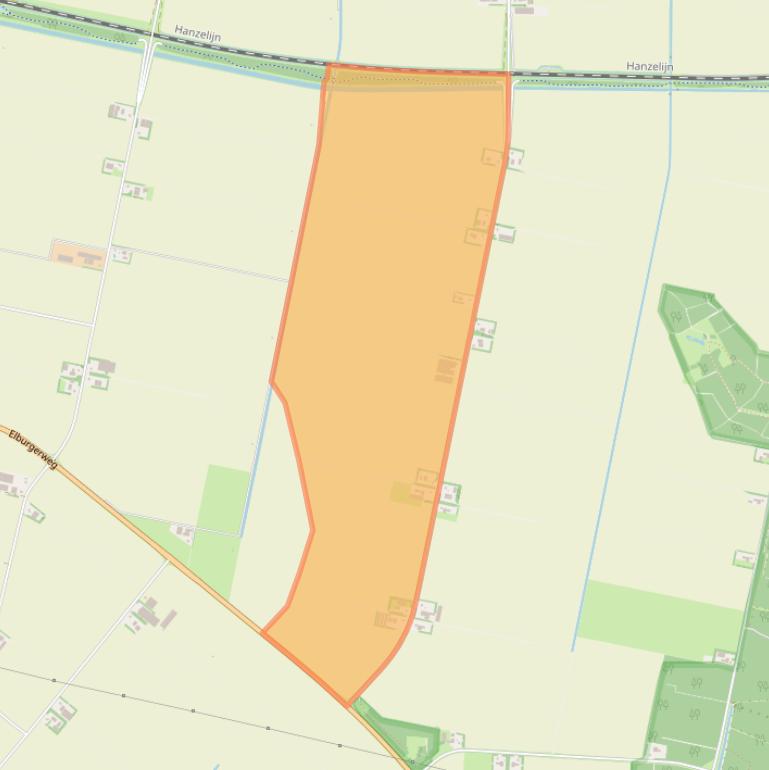 Kaart van postcodegebied 8251RE.