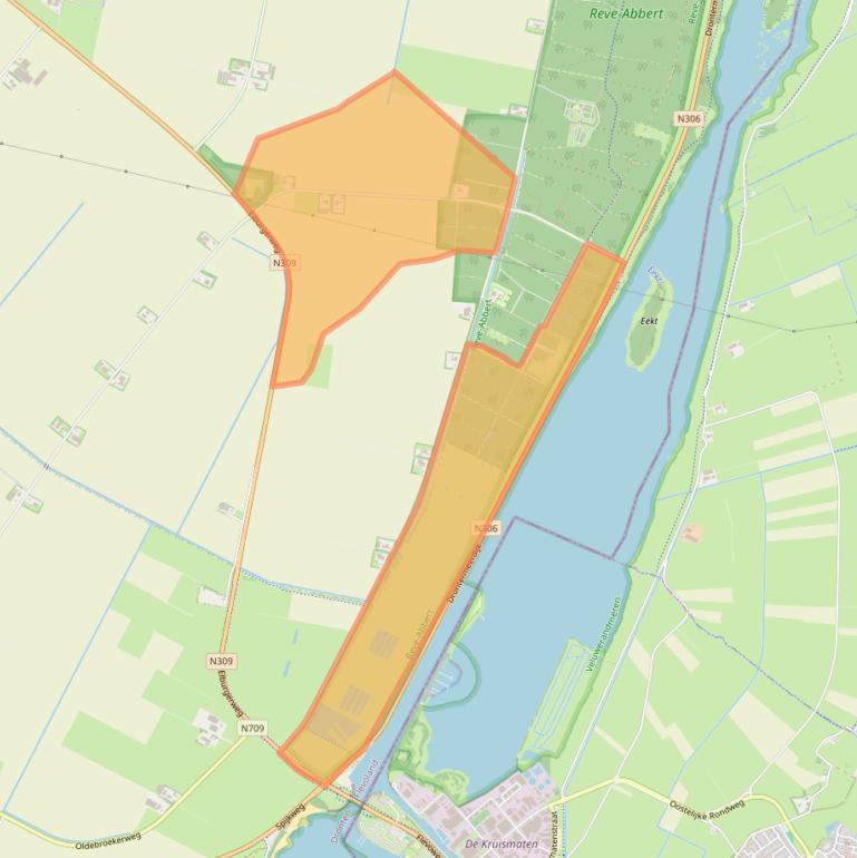 Kaart van postcodegebied 8251RG.