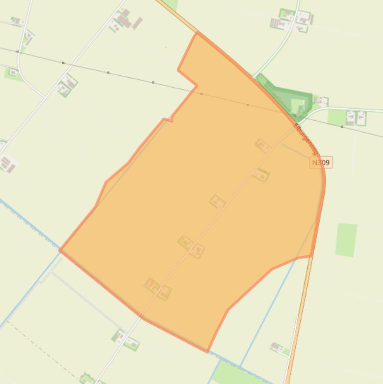 Kaart van postcodegebied 8251RH.