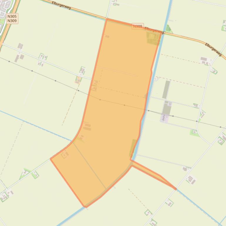 Kaart van postcodegebied 8251RR.