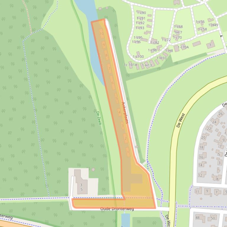 Kaart van postcodegebied 8251SL.