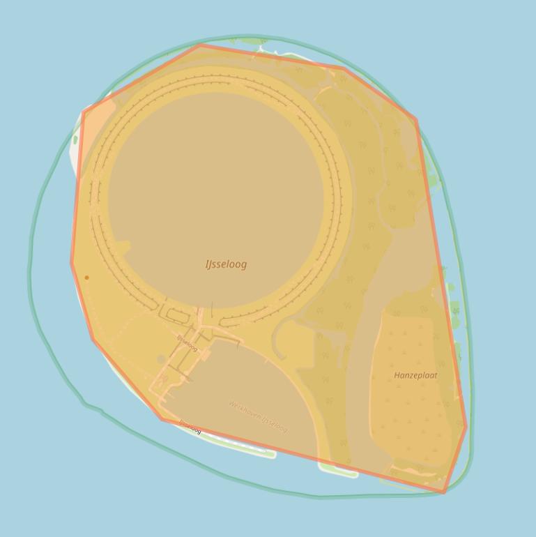 Kaart van postcodegebied 8251SR.