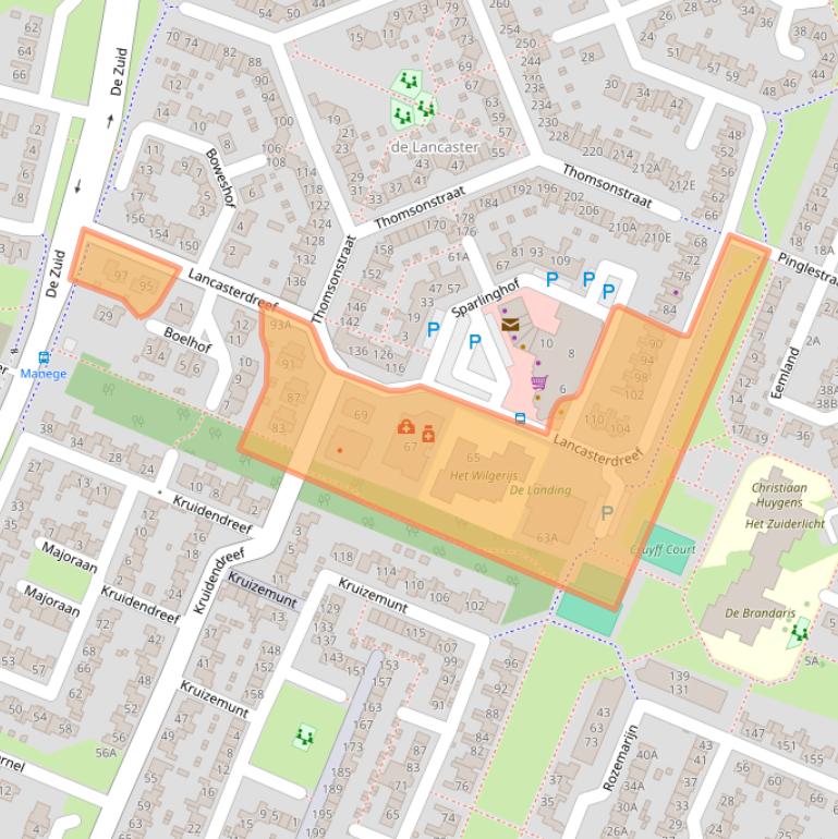 Kaart van postcodegebied 8251TJ.