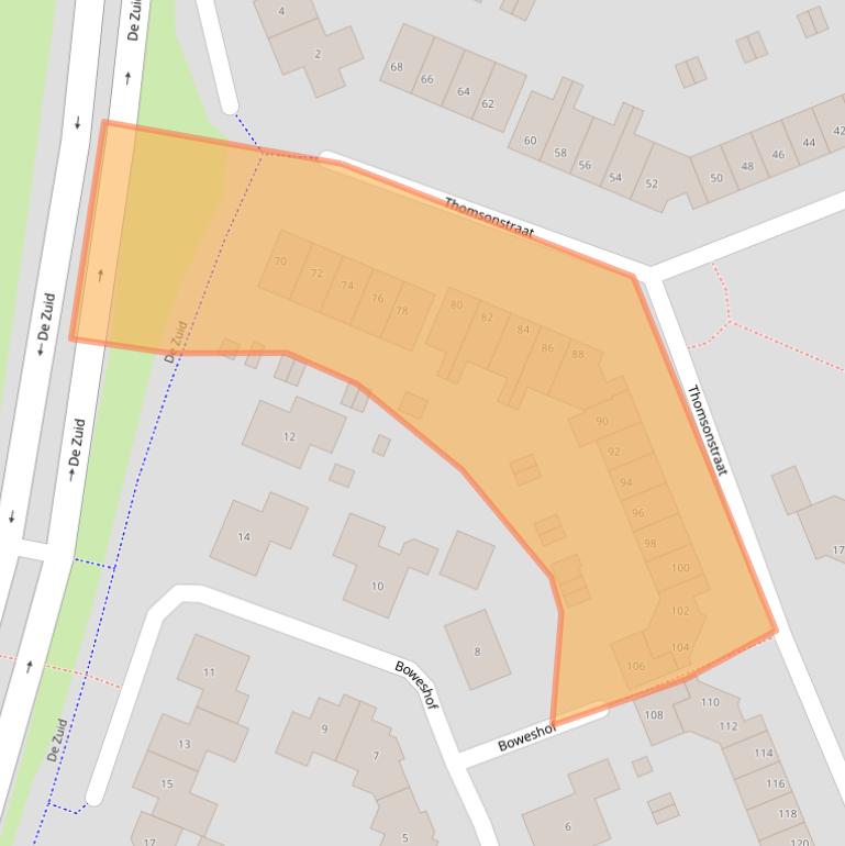 Kaart van postcodegebied 8251TS.