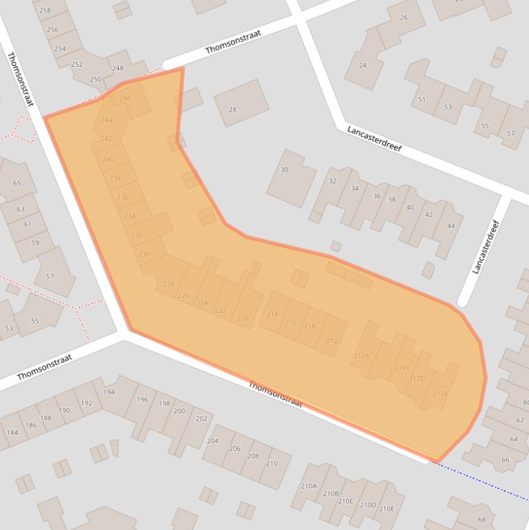 Kaart van postcodegebied 8251TX.