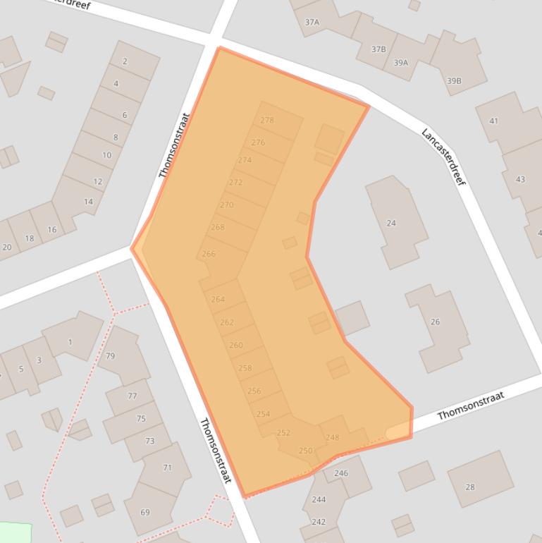 Kaart van postcodegebied 8251TZ.