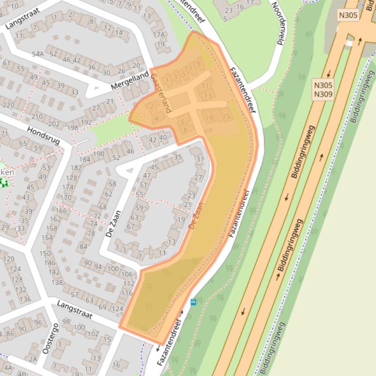 Kaart van postcodegebied 8251WD.