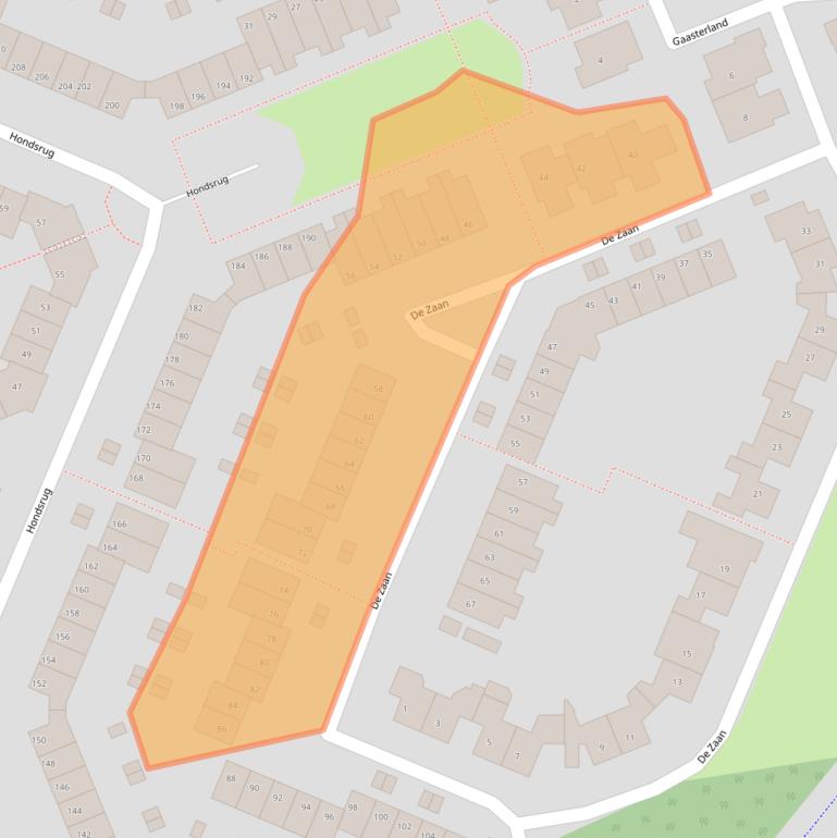 Kaart van postcodegebied 8251WE.