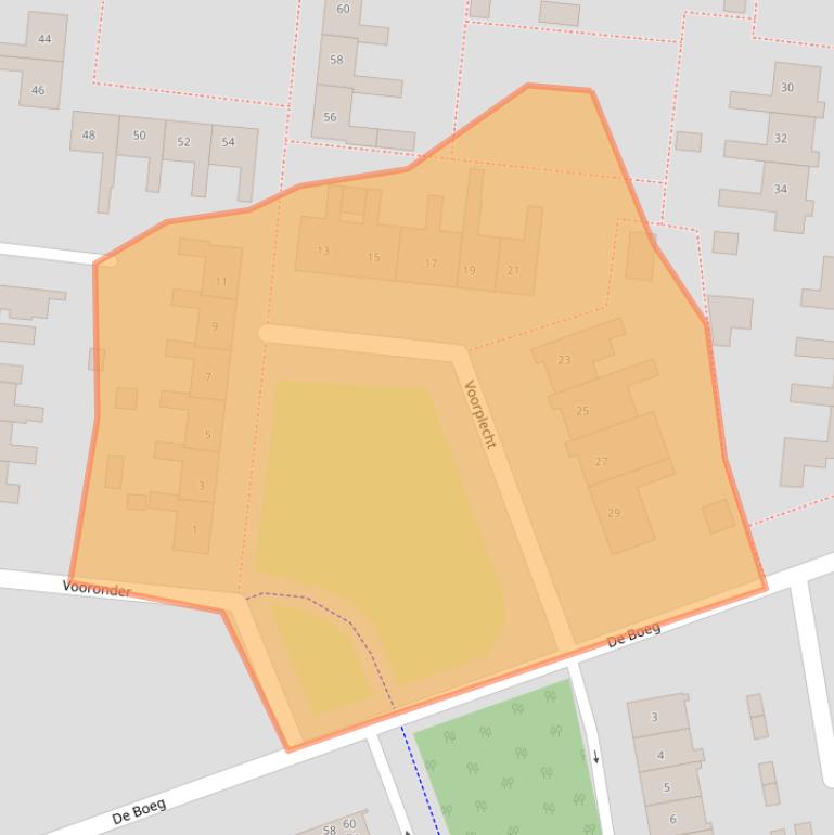 Kaart van postcodegebied 8251XB.