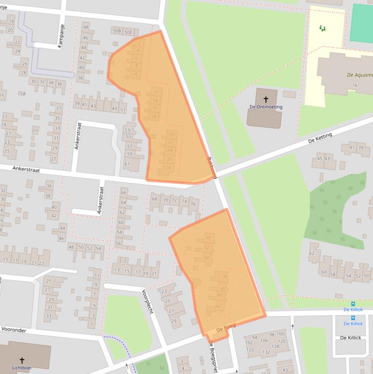 Kaart van postcodegebied 8251XC.