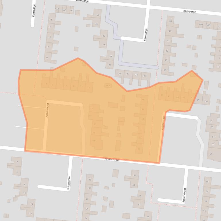 Kaart van postcodegebied 8251XE.