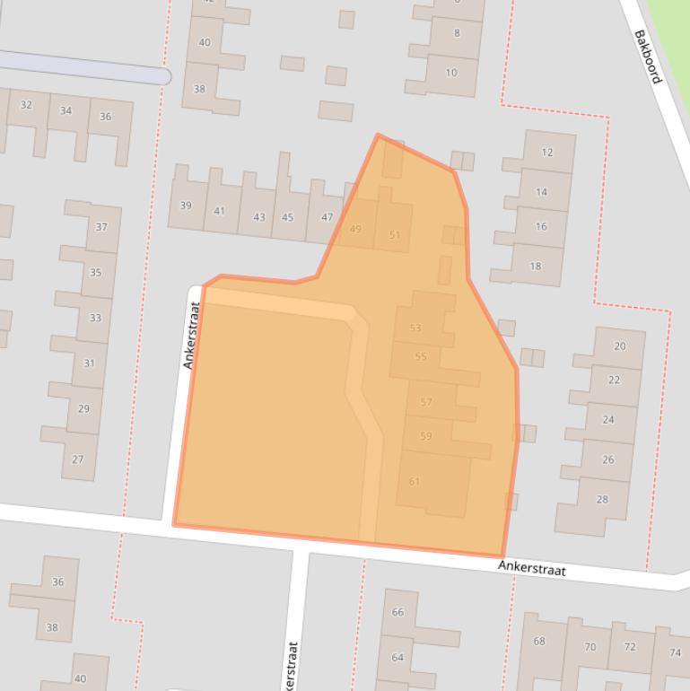 Kaart van postcodegebied 8251XG.