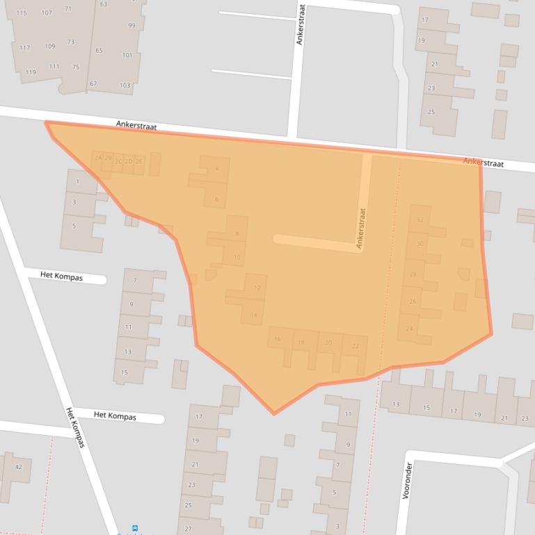 Kaart van postcodegebied 8251XH.