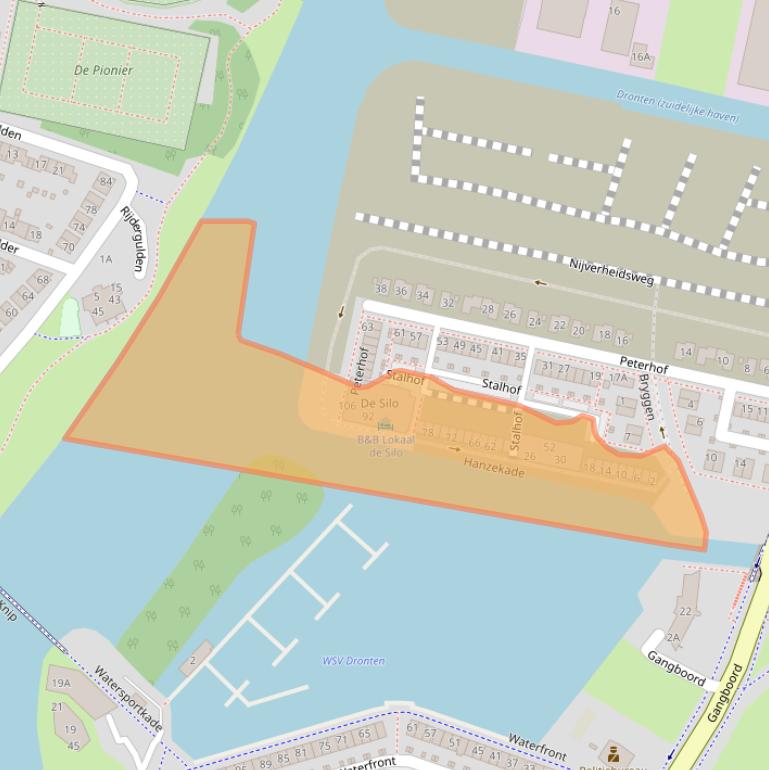 Kaart van postcodegebied 8251ZW.