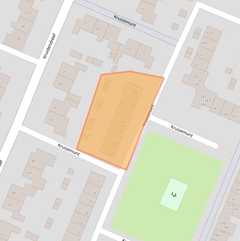 Kaart van postcodegebied 8252BR.