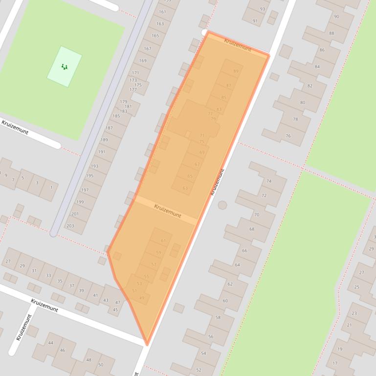 Kaart van postcodegebied 8252BT.