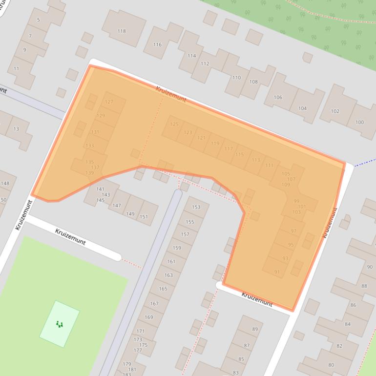 Kaart van postcodegebied 8252BV.