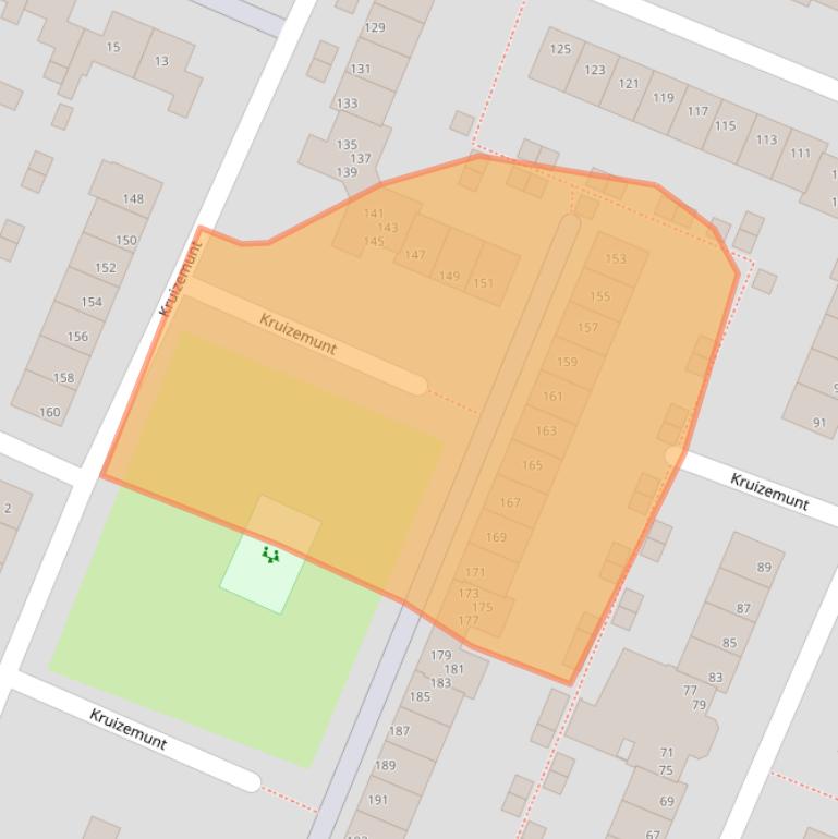 Kaart van postcodegebied 8252BW.