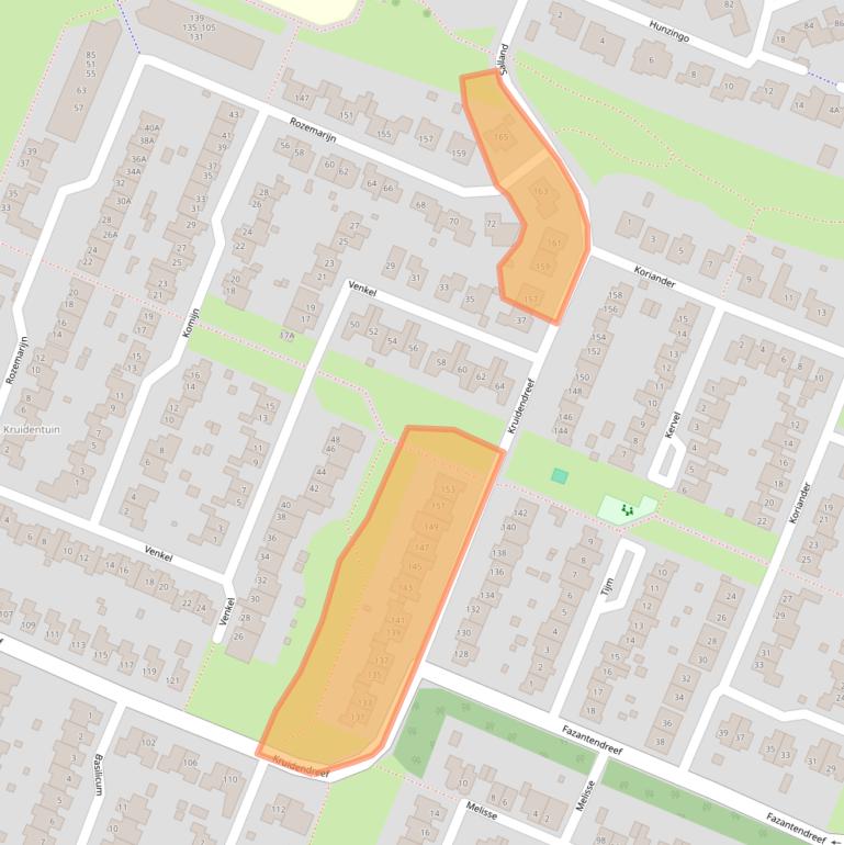 Kaart van postcodegebied 8252BZ.