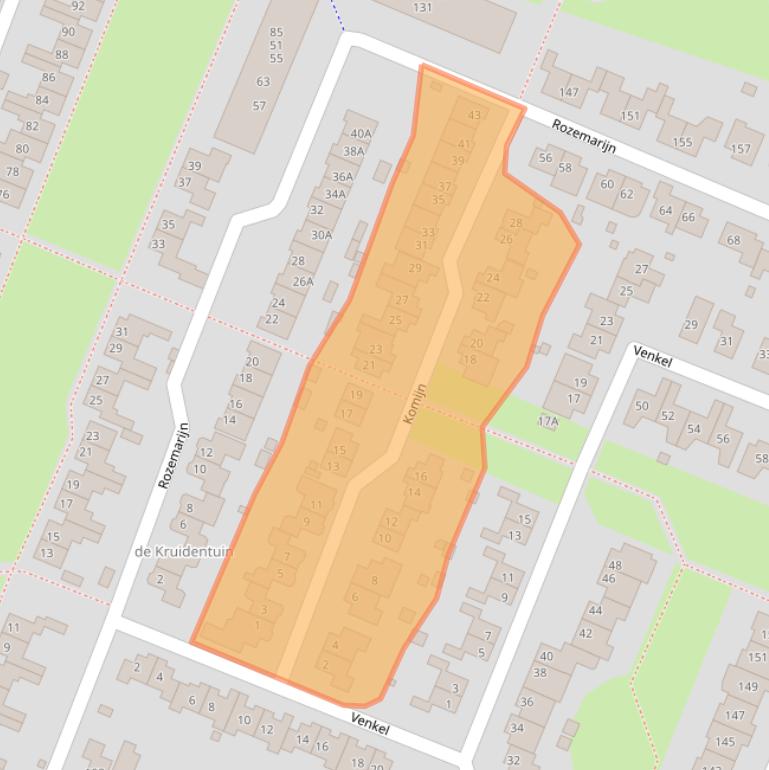 Kaart van postcodegebied 8252CE.