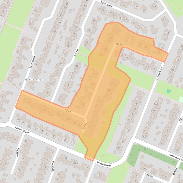 Kaart van postcodegebied 8252CH.