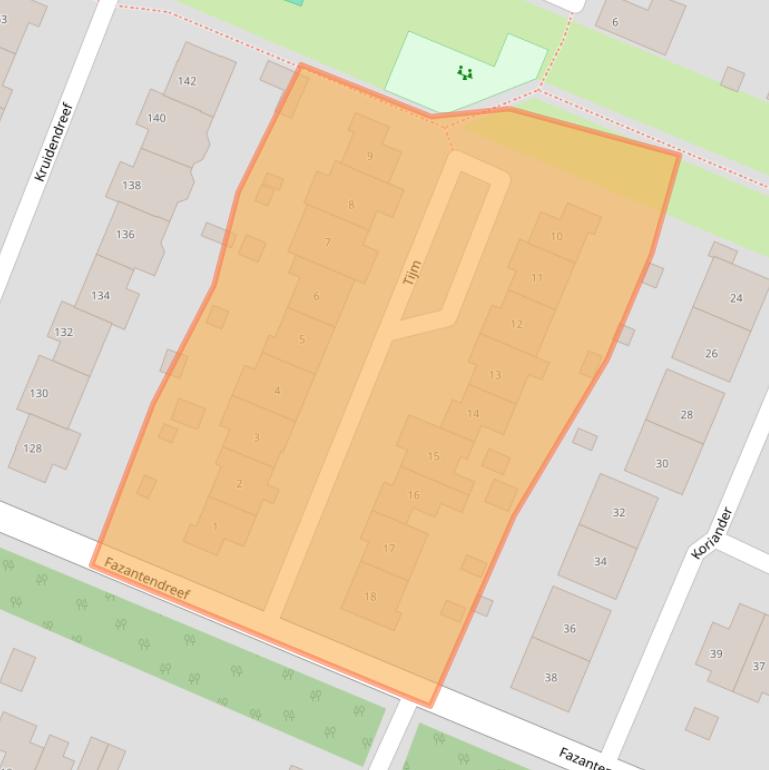 Kaart van postcodegebied 8252CP.
