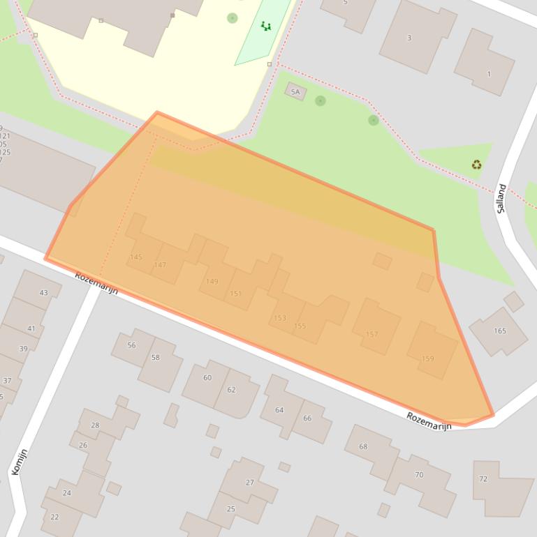 Kaart van postcodegebied 8252CT.