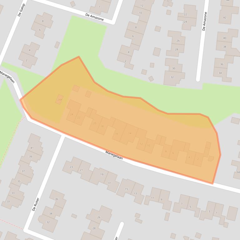Kaart van postcodegebied 8252EC.