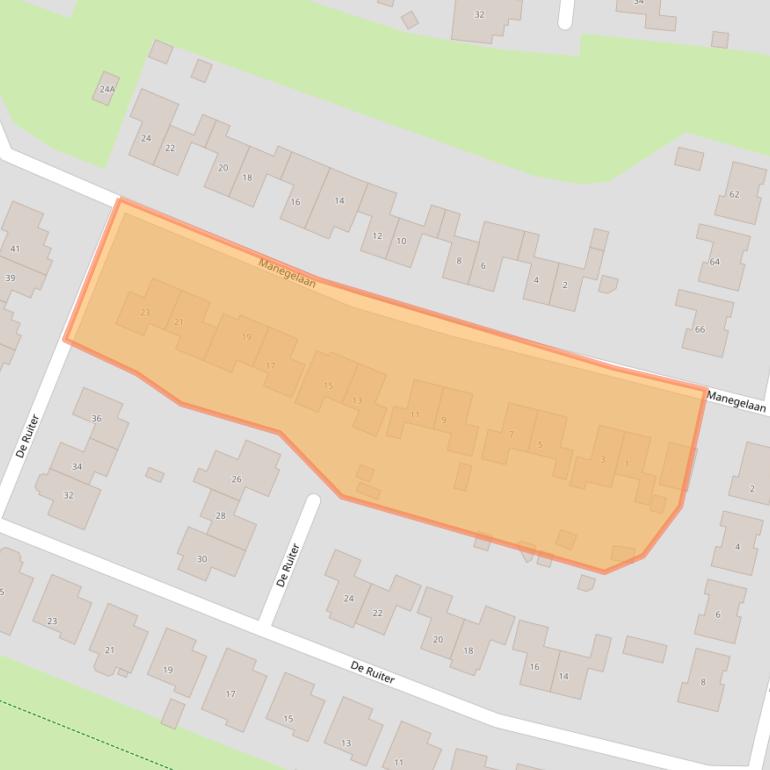 Kaart van postcodegebied 8252ED.