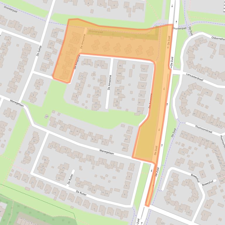 Kaart van postcodegebied 8252EG.