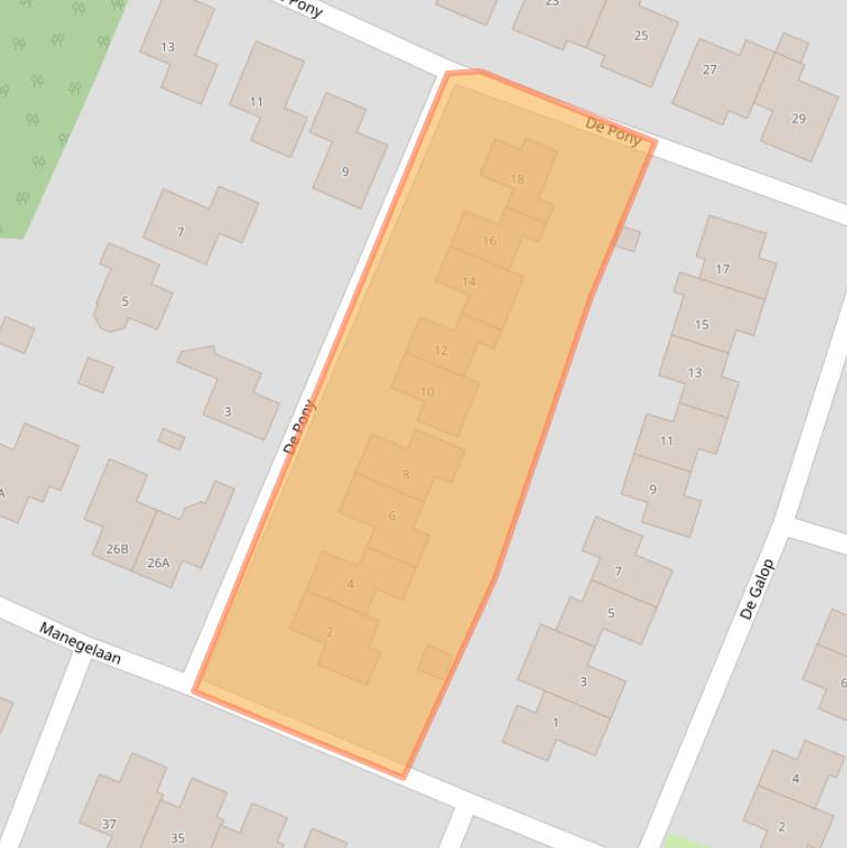 Kaart van postcodegebied 8252EP.