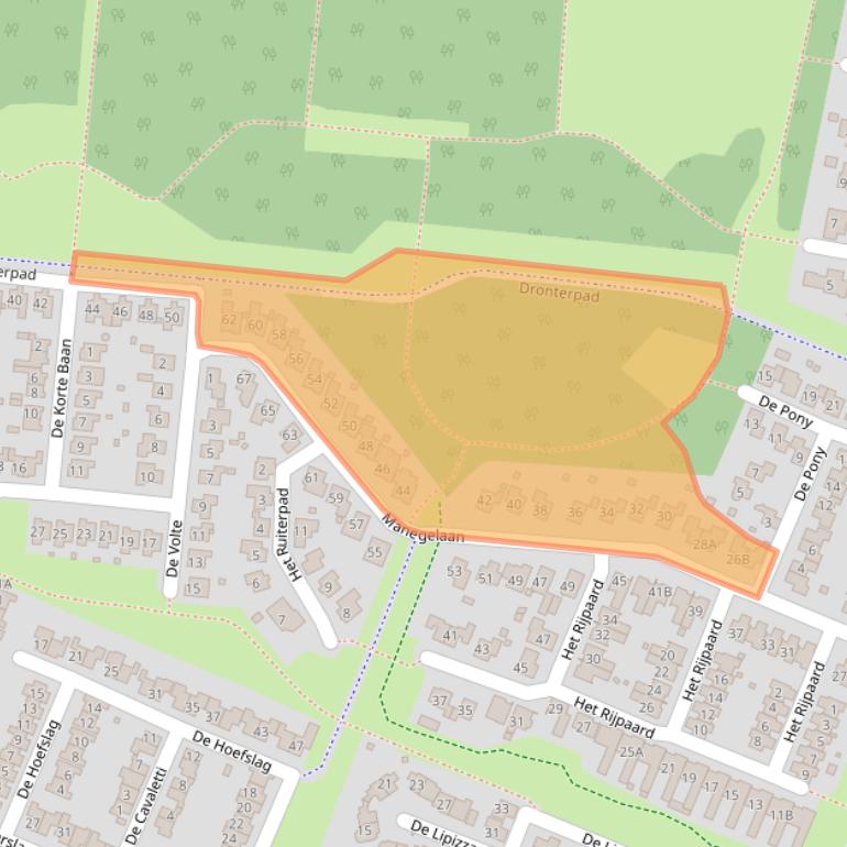 Kaart van postcodegebied 8252ER.
