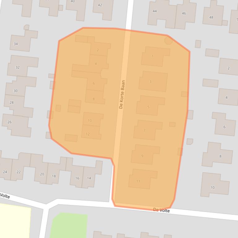 Kaart van postcodegebied 8252GC.