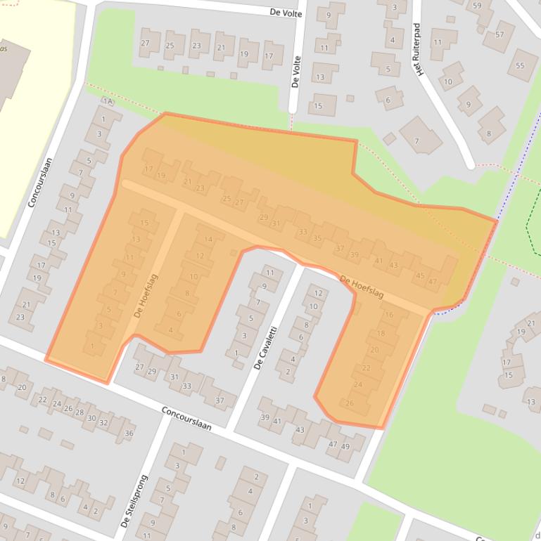 Kaart van postcodegebied 8252GD.