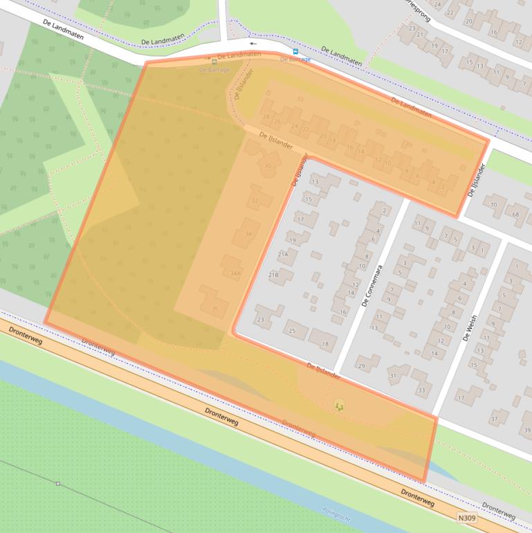 Kaart van postcodegebied 8252HD.